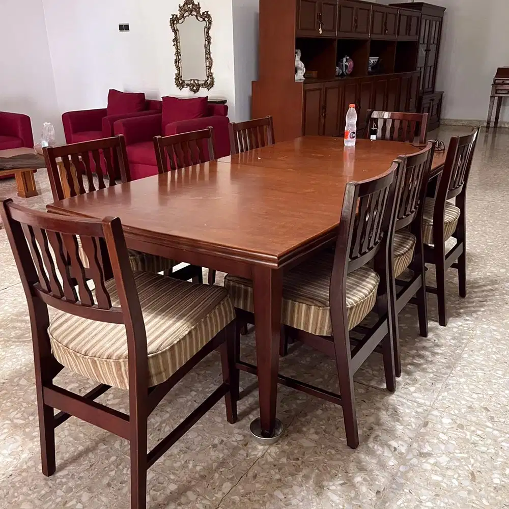 Meja restoran/co-working jati vintage