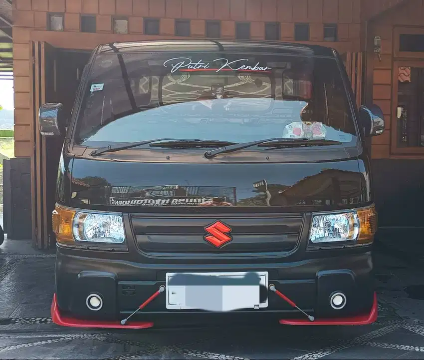 SUZUKI CARRY WD 2021 - KILOMETER RENDAH, AC & PS, WARNA HITAM MULUS!