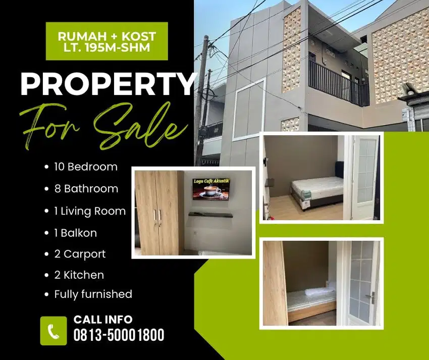 Dijual Rumah + kos-kosan