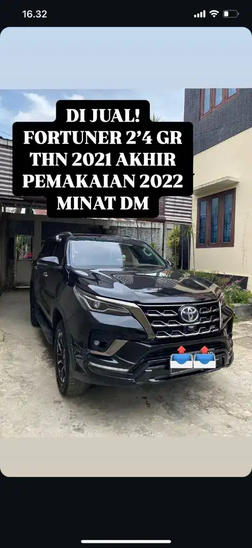 Toyota portuner 2021 akhir pemakaian 2022 gr sport 2.4