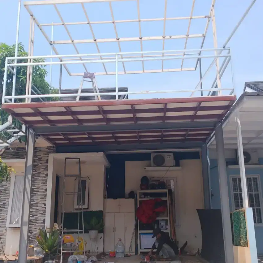 KANOPI CANOPY, TRALIS MODERN, RAILING TANGGA, PAGAR MINIMALIS MODERN