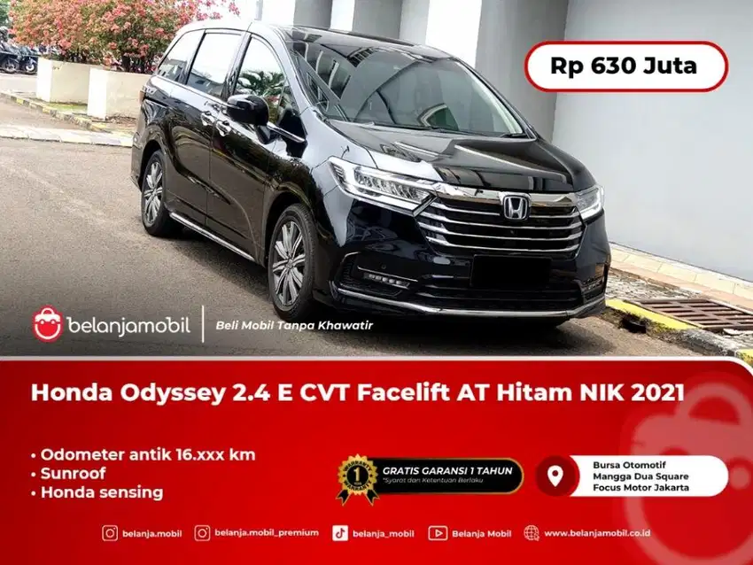 [ KM ANTIK 16RB ] Honda Odyssey 2.4 E Sensing AT Hitam 2021/2022