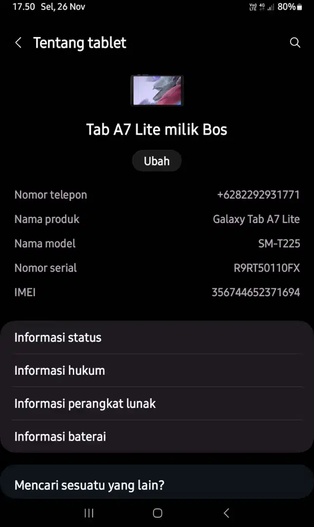 Samsung galaxy tab a7 lite