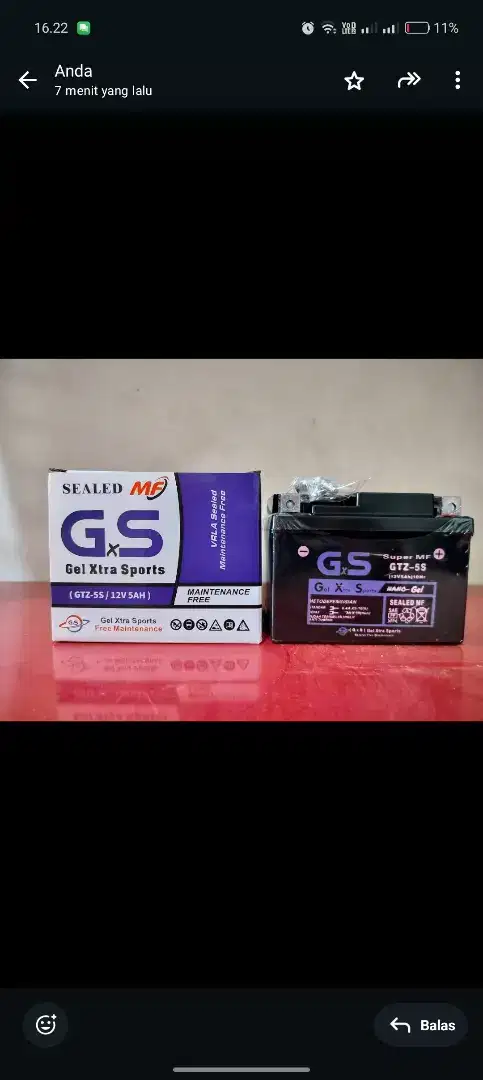 BATTERY GxS GTZ-5S