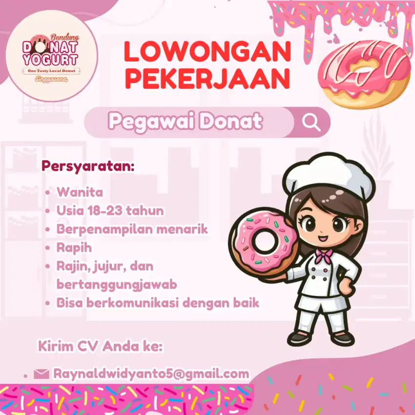 LOWONGAN PEKERJAAN PEGAWAI DONAT