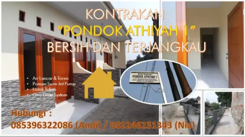 Kontrakan Bersih dan Rapi Pondok Terong