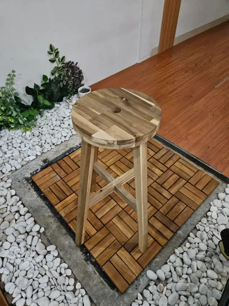 Kursi Bar Kayu Ikea like new