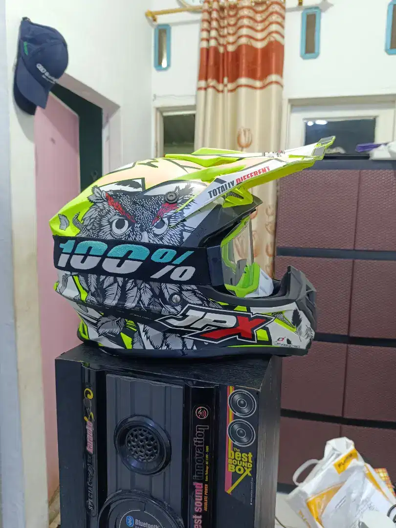 Helm Jpx cross + kacamata