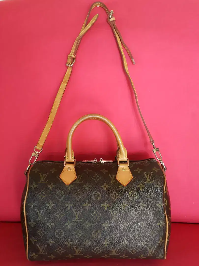 Tas import eks LOUIS VUITTON Speedy 30 monogram ad no seri n talpan