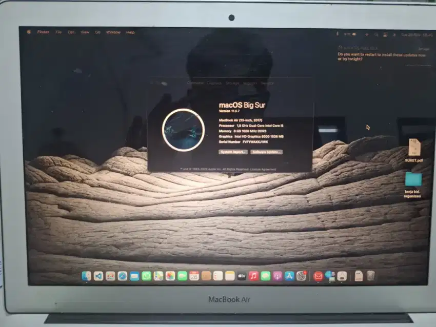 Macbook air 13 inch 8/256GB 2017