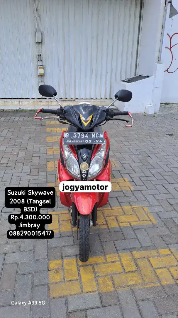 Suzuki Skywave Tahun 2008 dijual cash aja