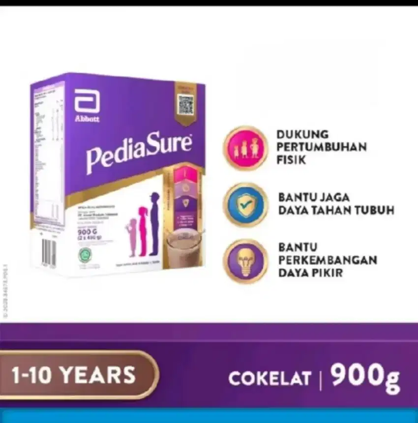 Susu pediasure kotak 900 gram coklat