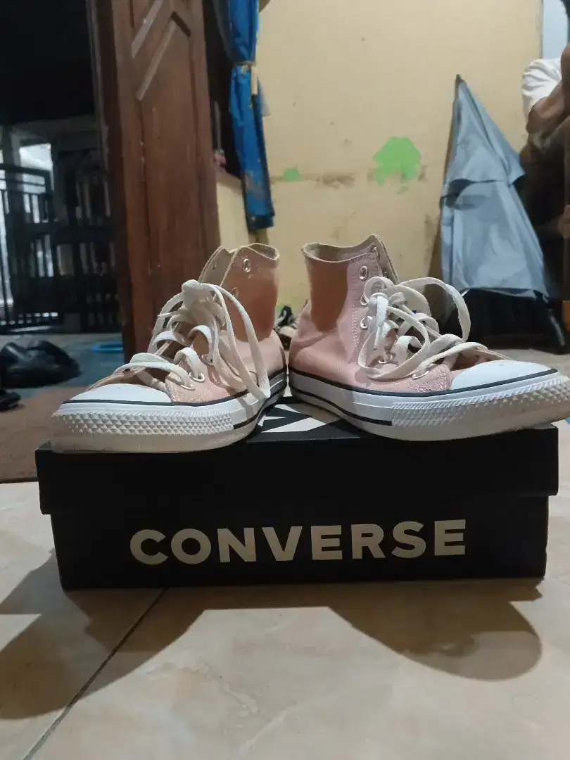 Converse Allstar CTAS Lift Hi Saddle Pink