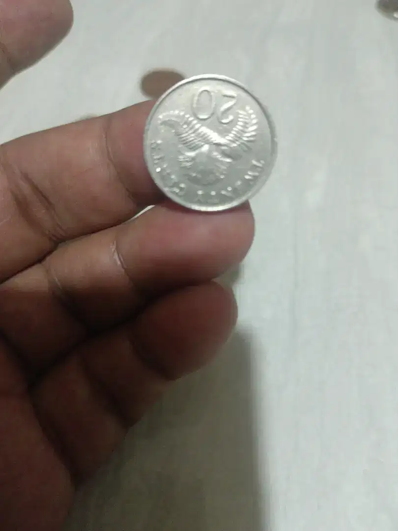 Koin Singapore 1988 20 cent