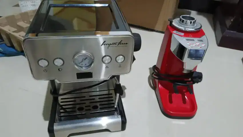 Mesin kopi + mesin grinder