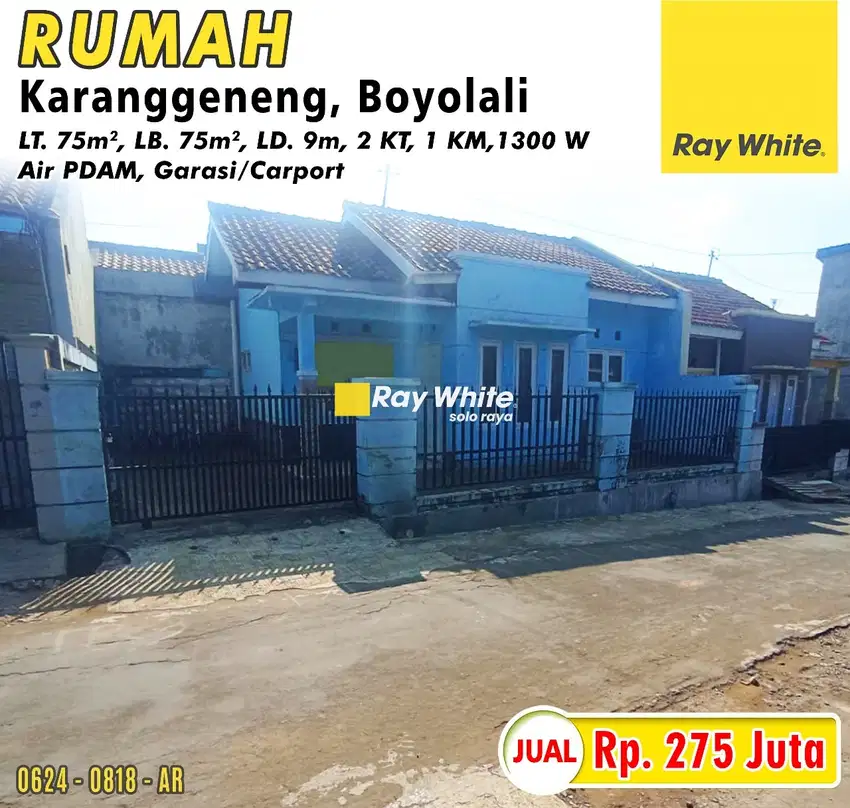 Dijual Rumah Karanggeneng, Boyolali