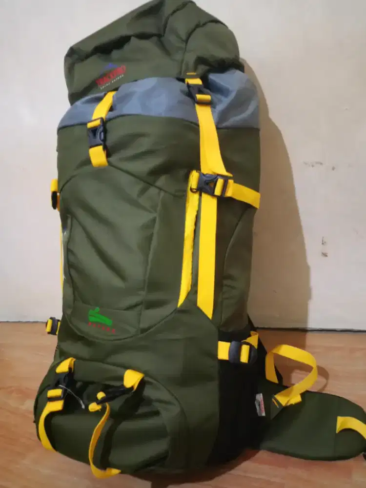 carrier 55+5 liter tas gunung ransel hiking mulus no minus