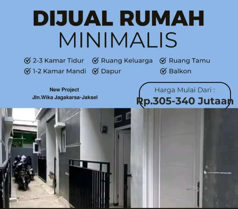 dijual rumah 2 lantai di jl WIKA Jagakarsa JAKSEL