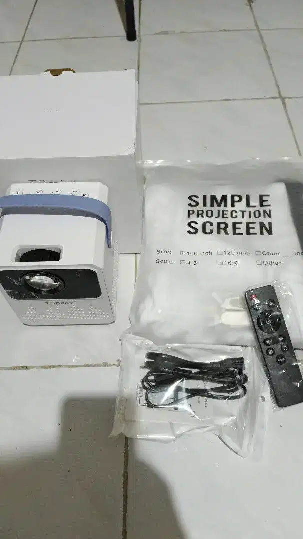 Projektor android+latar baru
