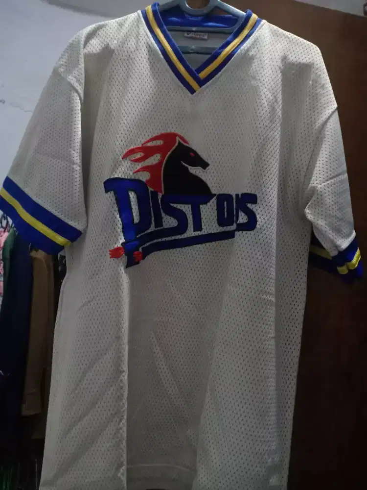 Baju Basket Detroit piston warna putih ukuran L