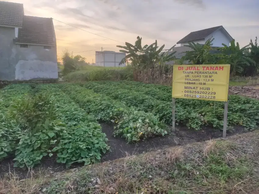 BU Dijual tanah kavling tlogoh bedah hulaan menganti