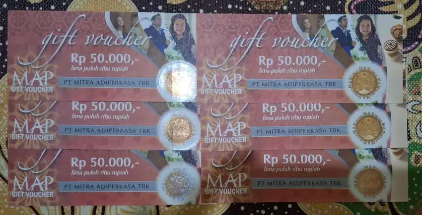 Voucher MAP PT. Mitra Adiperkasa TBK