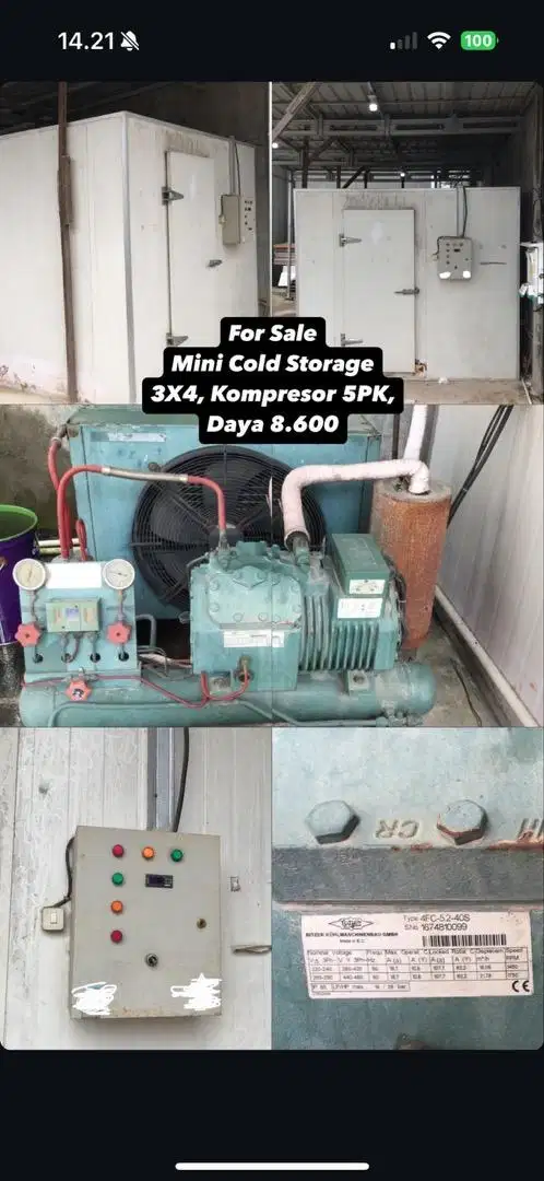 Mini Cold Storage / Cold Room / Penyimpanan Pendingin