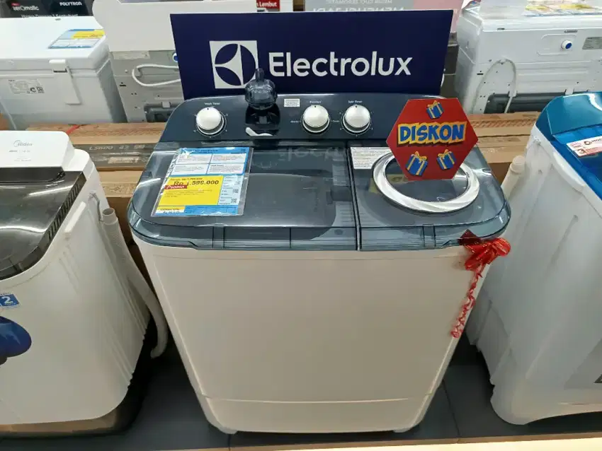 Mesin Cuci 2 Tabung Electrolux 7 KG Bisa Cicilan Tanpa Kartu Bunga 0@*