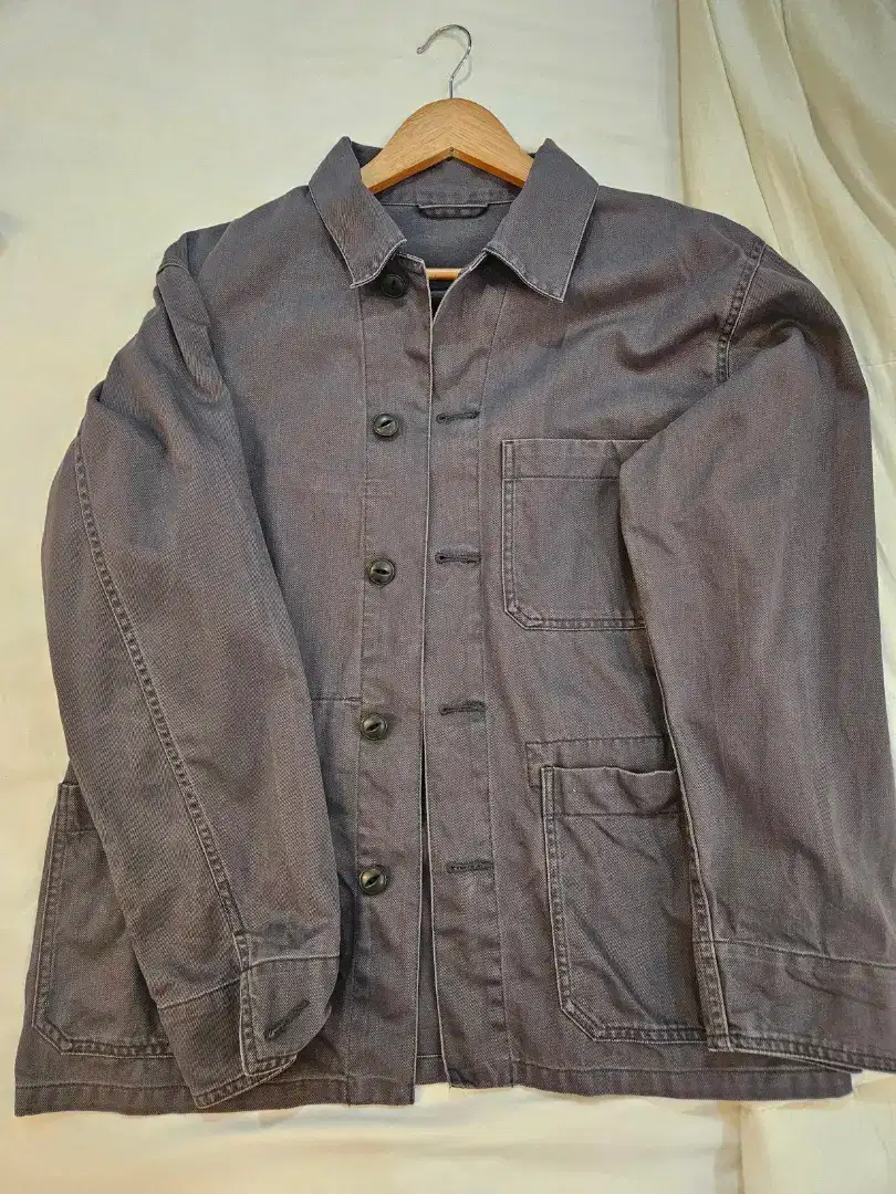 Baju Kemeja Oversize Uniqlo uk M Grey