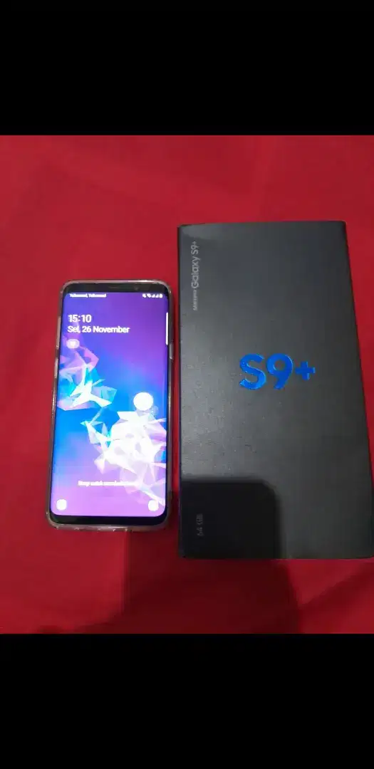 Samsung s9 plus blue ex sein mulus banget fullset ori rare