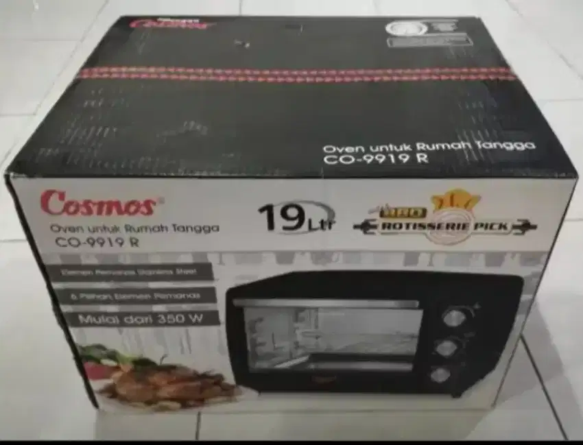 Oven Cosmos type CO 9919R,bekas rasa baru