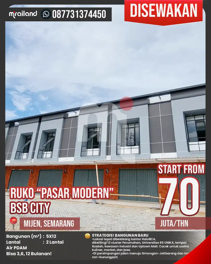 Ruko Pasar Modern ( PASMOD )BSB CITY