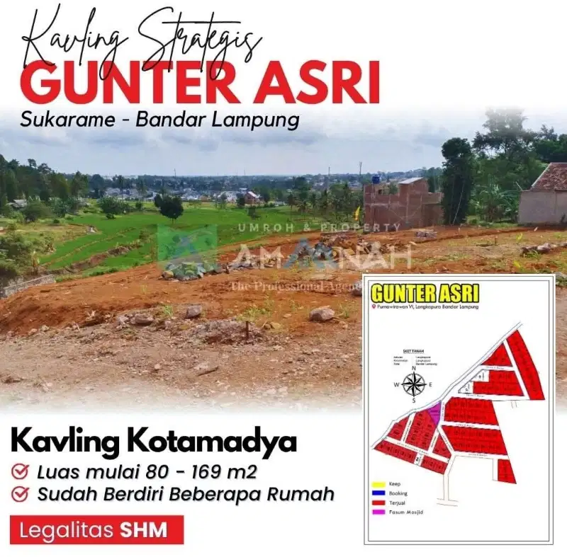 tanah kapling gunter sisa 2 kapling lagi