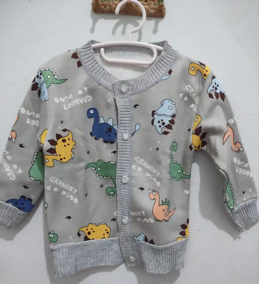 Jaket anak cw cowo unisex motif dino