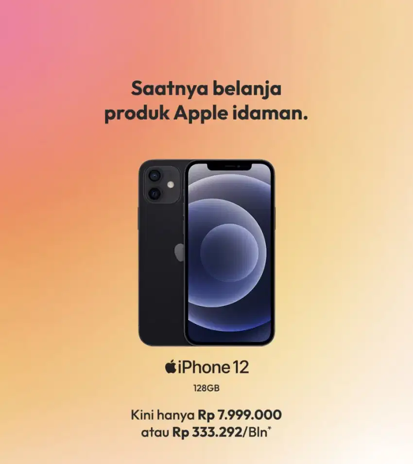 #Kredit iPhone 12 128GB Free 1X Cicilan