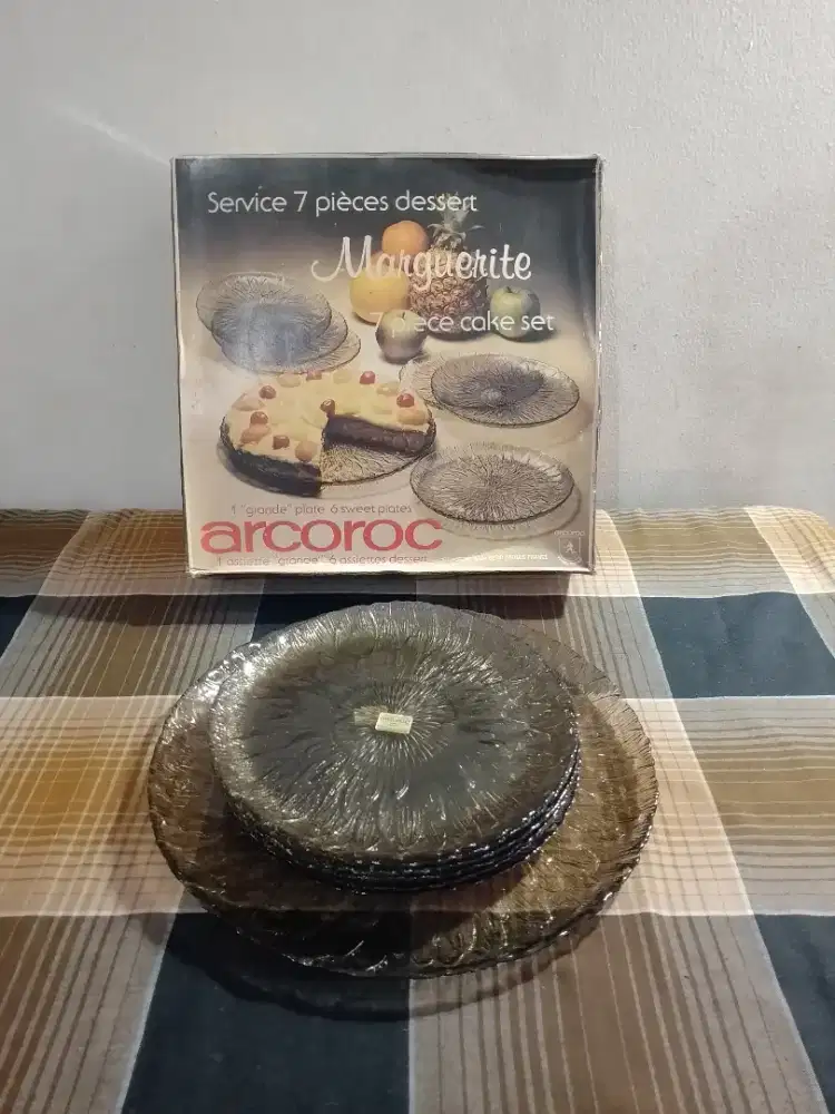 Piring Set Arcoroc Service (7 Pièces dessert Marguerite cake set)
