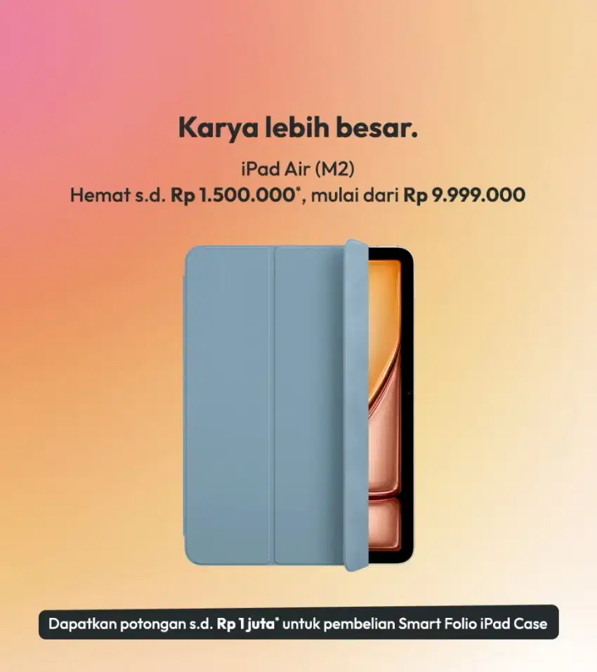 #Kredit iPad Air M2 Proses 15 Menit