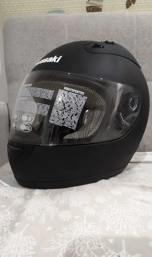 Helm Sport Kawasaki Black Matt SNI