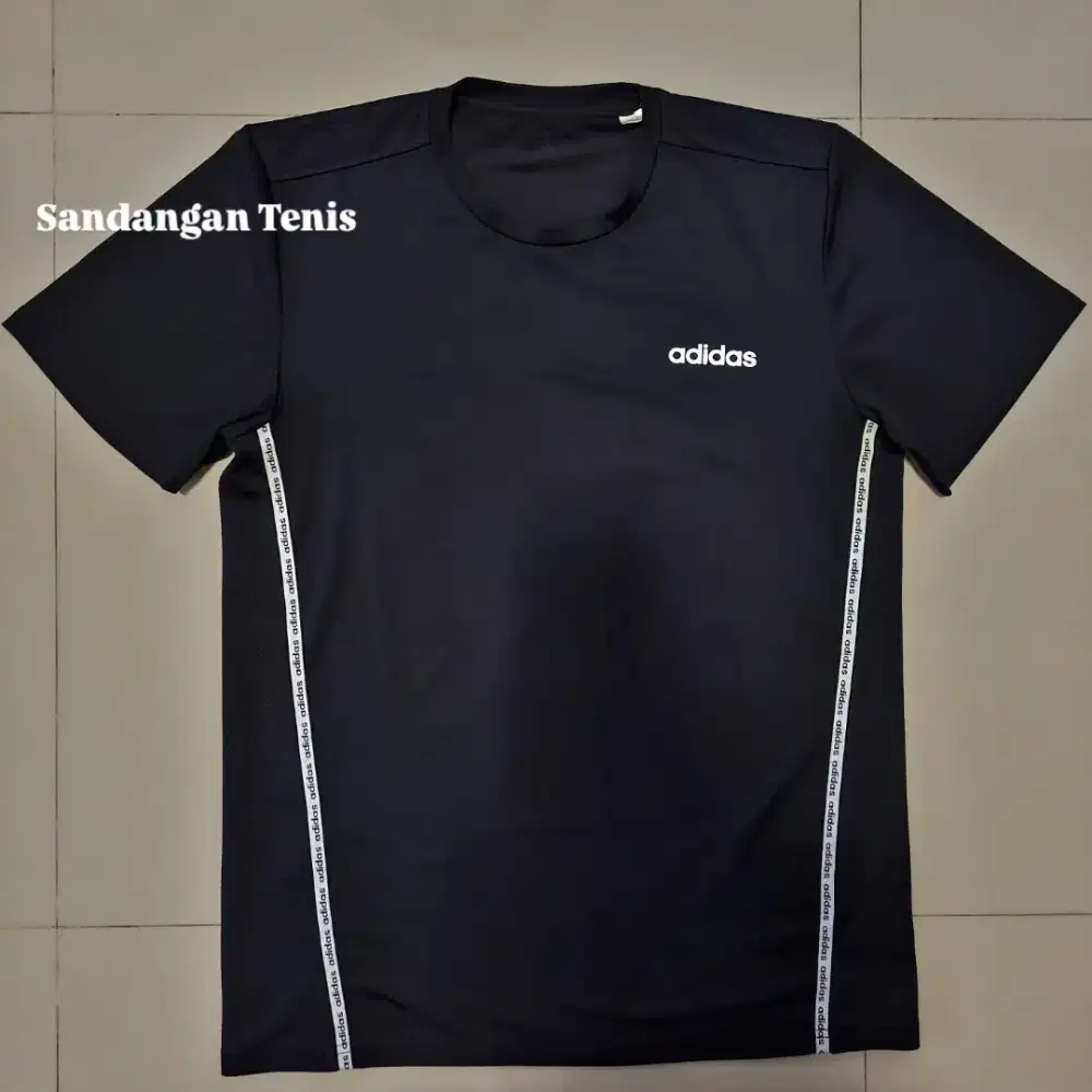 Kaos Olahraga Adidas D2M Mix Tee Hitam Original