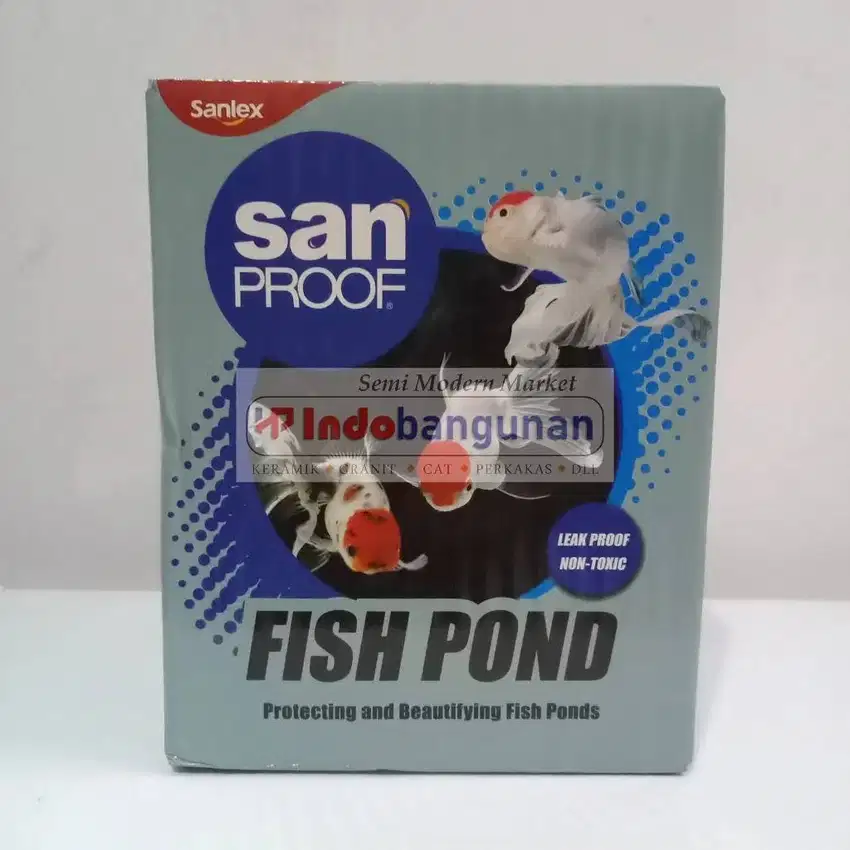 Cat Kolam Ikan Sanlex San Proof Anti Bocor Tahan Lama dan Aman