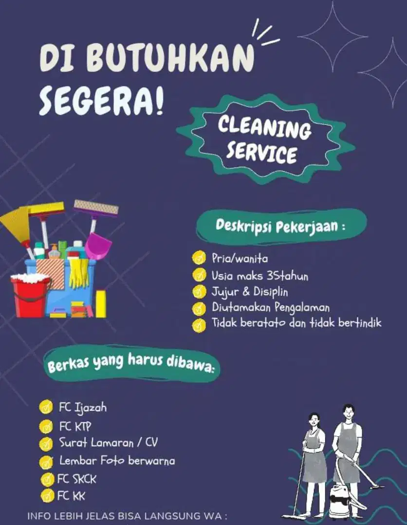 Lowongan Cleaning Service