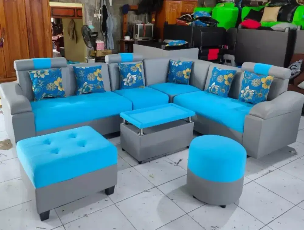 Sofa sudut mewah