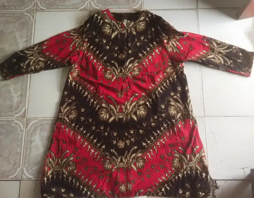 Batik Tunik Busui resleting depan