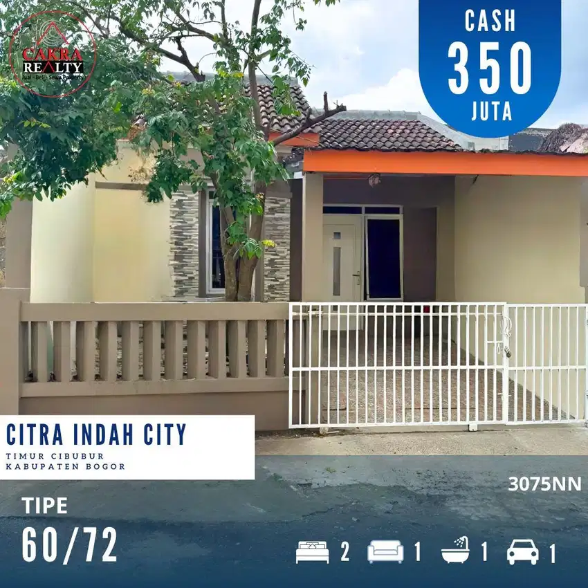 Rumah minimalis murah siap huni di citra indah city