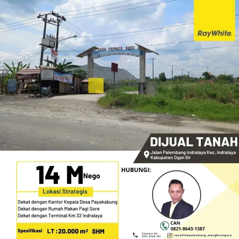 DIJUAL TANAH PALEMBANG INDRALAYA