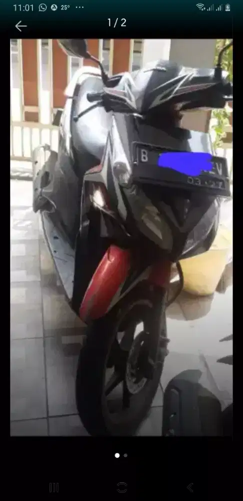 Vario CBS Carbu 2012 Ban 2 Baru Plat B Bekasi Kota