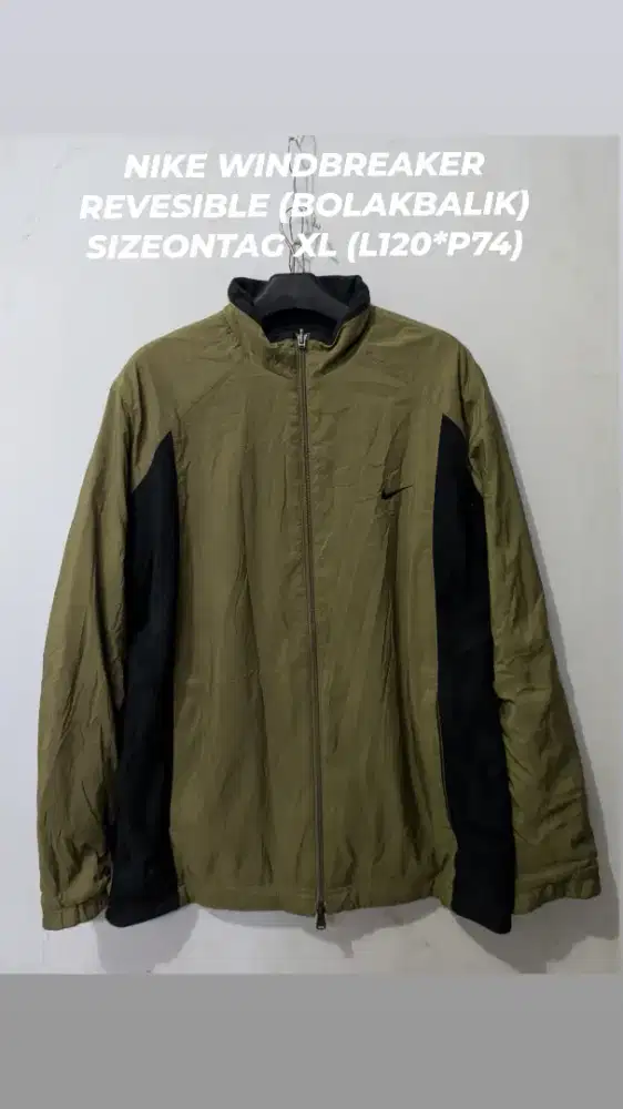NIKE WINDBREAKER REVESIBLE BOLAK BALIK SIZE XL