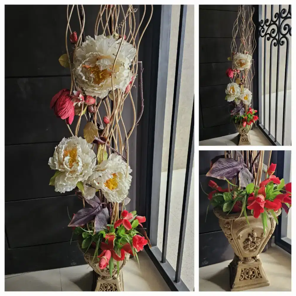 Bunga hias tinggi dekorasi rumah