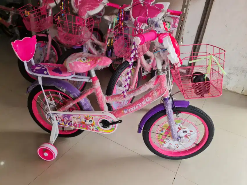 Sepeda Anak Perempuan CTB Sepeda Mini 16 inch VORTEC KUDA PONY MUSIK