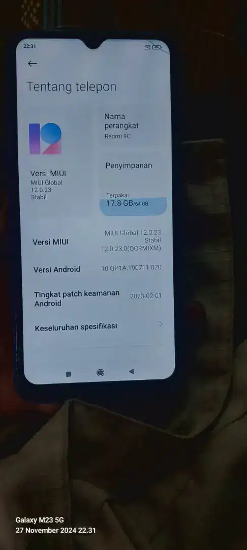 Redmi 9c 4/64 Mulus